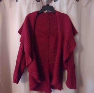 Red knit sweater